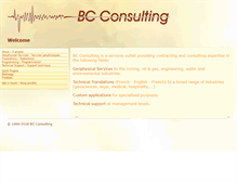 Tablet Screenshot of bc-consult.com